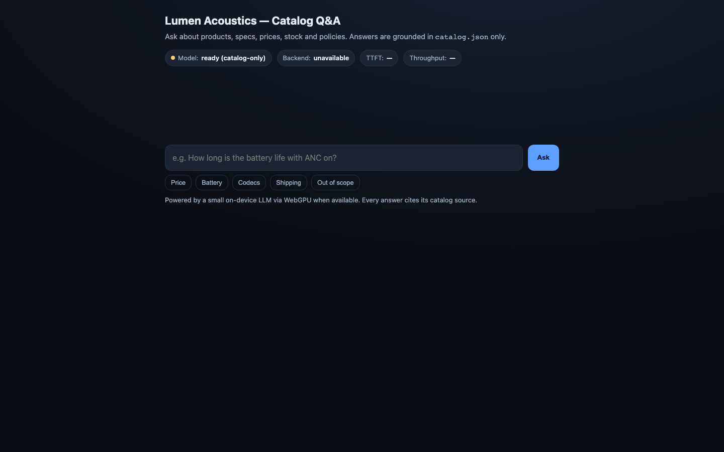Client-side WebGPU Product Q&A on Client-side WebGPU Product Q&A — Desktop · Dark